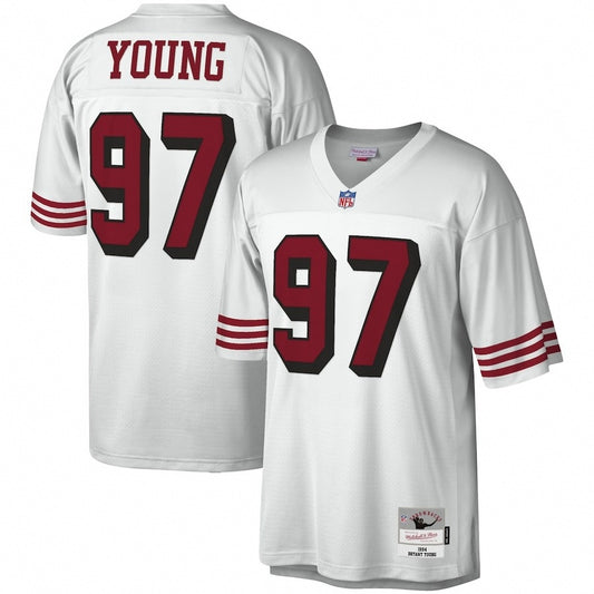 San Francisco 49ers Mitchell & Ness Bryant Young White 1994 Legacy Jersey