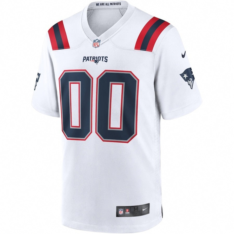 New England Patriots Custom Away  Jersey