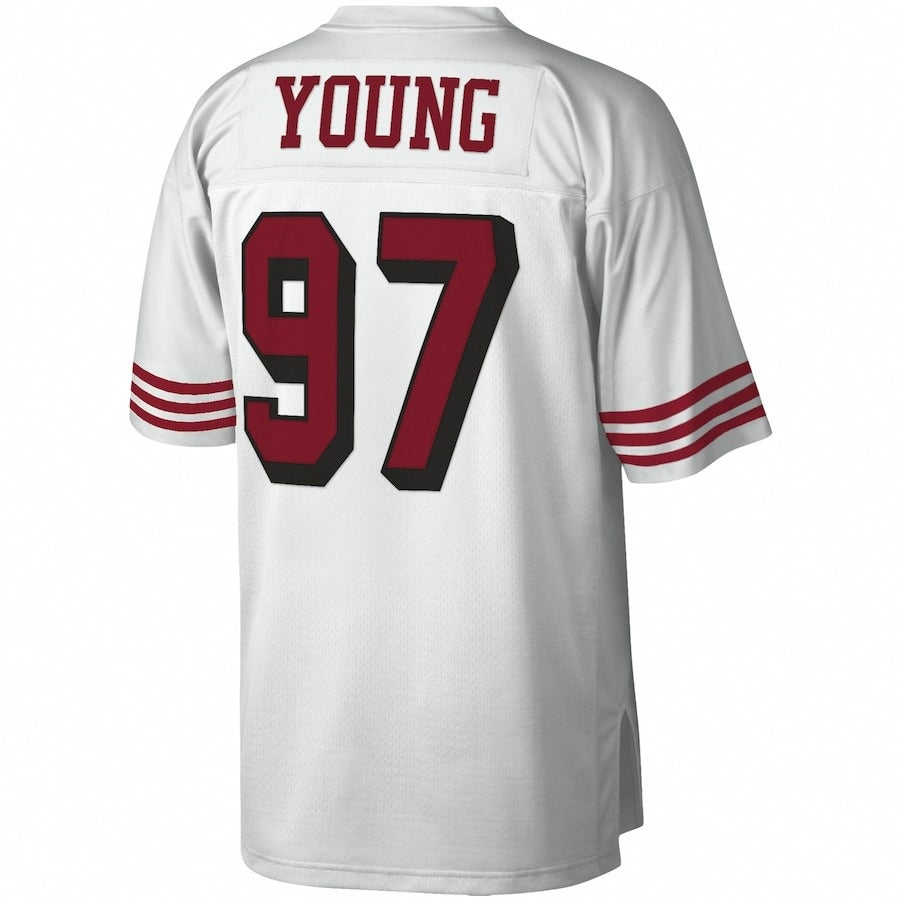 San Francisco 49ers Mitchell & Ness Bryant Young White 1994 Legacy Jersey