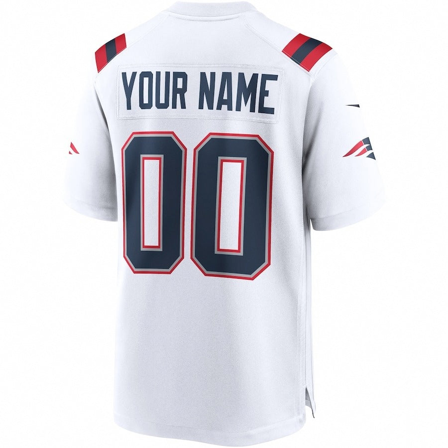 New England Patriots Custom Away  Jersey