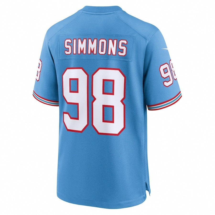 Tennessee Titans Jeffery Simmons Alternate Throwback Jersey