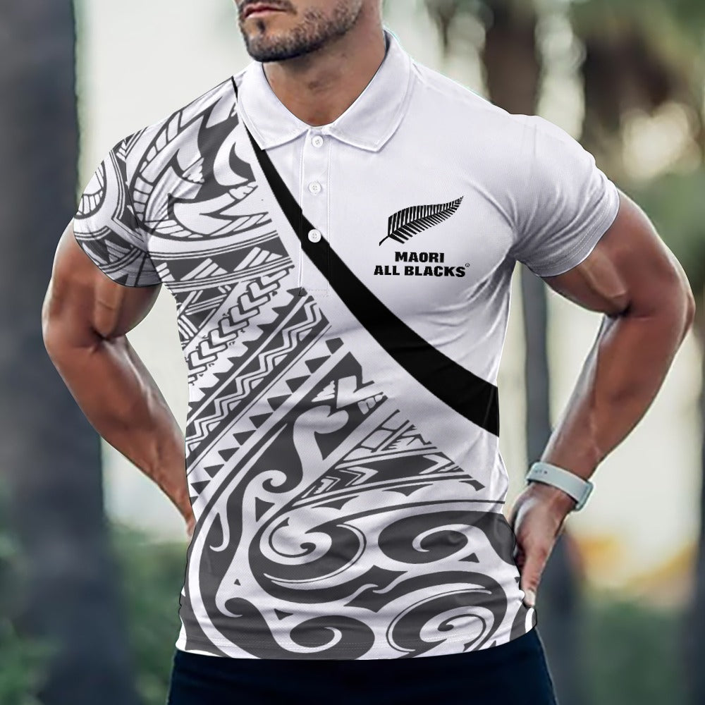 Maori all shop blacks polo