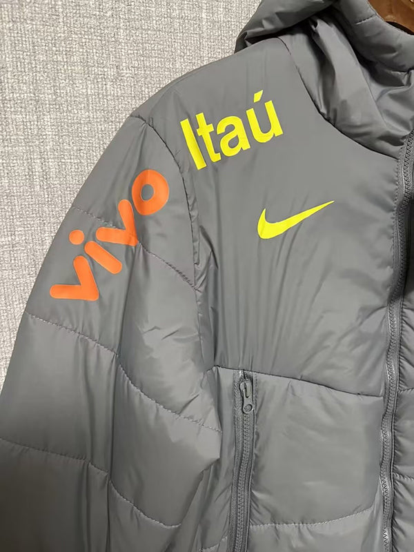 Brazil 2022/23 Winter Jacket Grey