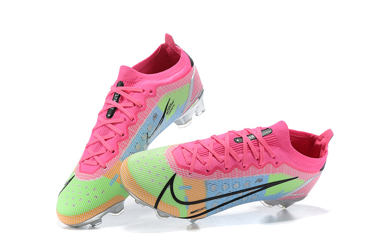 Nike Mercurial Vapor 14 Elite FG Cleats Pink Blue Green - SLAM KICK