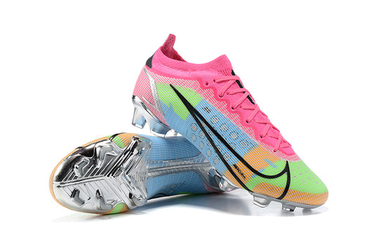 Nike Mercurial Vapor 14 Elite FG Cleats Pink Blue Green