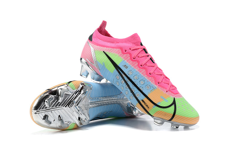 Nike Mercurial Vapor 14 Elite FG Cleats Pink Blue Green - SLAM KICK