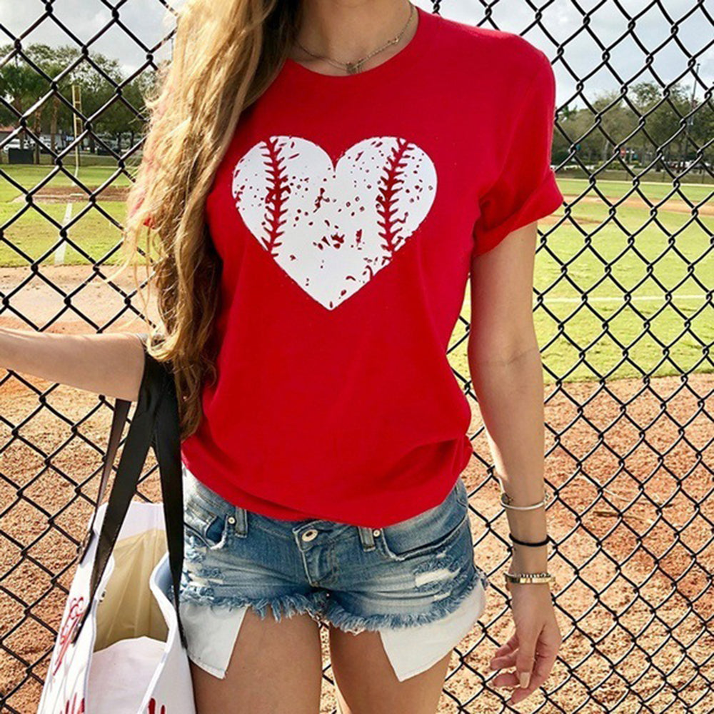 Sports Heart Ladies T-Shirt