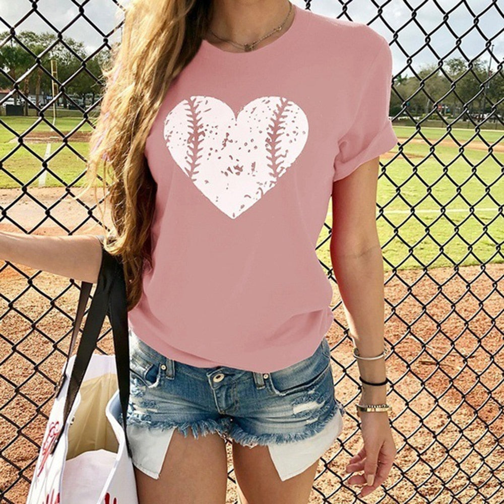 Sports Heart Ladies T-Shirt